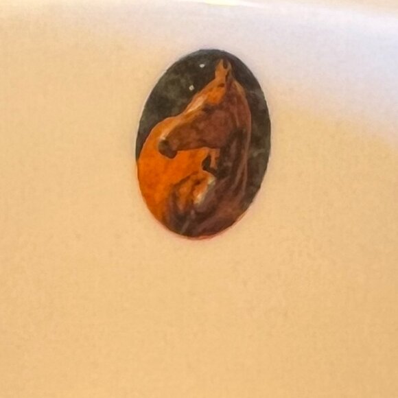 Vtg Lang JOSIE Horse Motif Ceramic Mug w/ Art by Chris Cummings ~ Mare and Colt - Picture 6 of 8